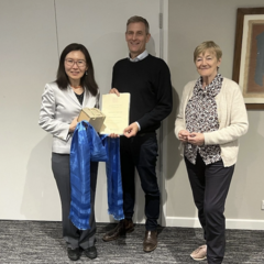 Prof Buyandelgar, Profs Sneath and Humphrey prize ceremony